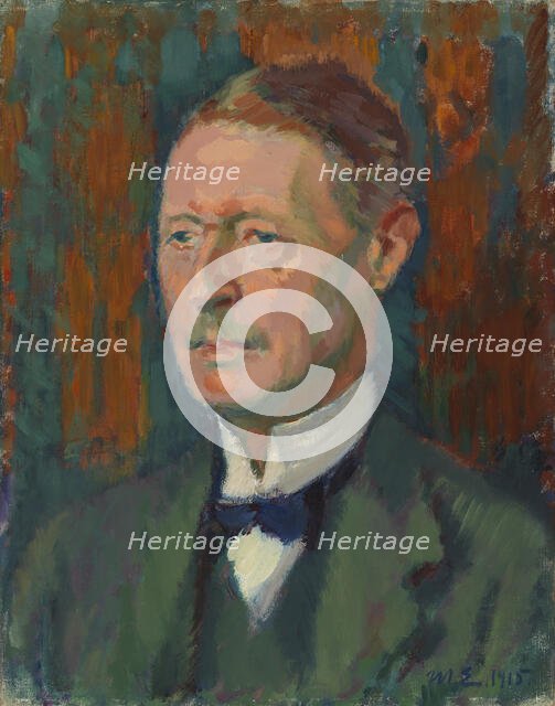 Portrait of A. W. Finch, 1915. Creator: Magnus Enckell.