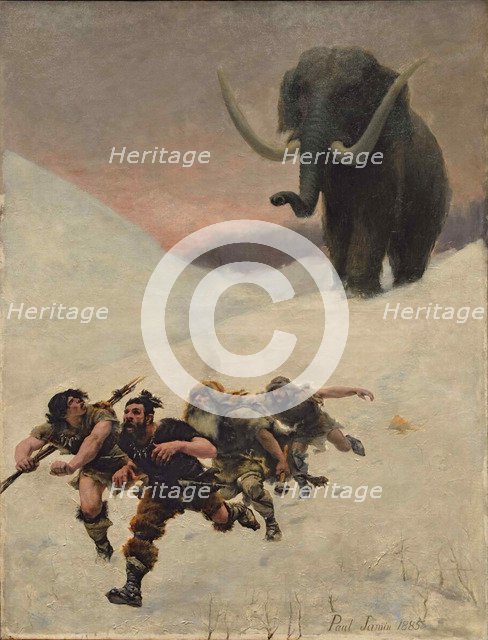 The Flight Before the Mammoth, 1885.