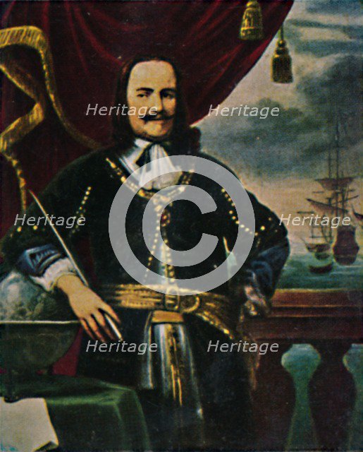 'Admiral de Ruyter 1607-1676. - Gemälde von F. Bol', 1934. Creator: Unknown.