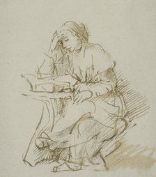 Reading young woman. Creator: Rembrandt Harmensz van Rijn.