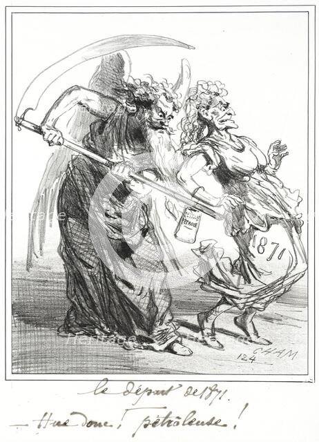 Le Départ de 1871. Creator: Cham.