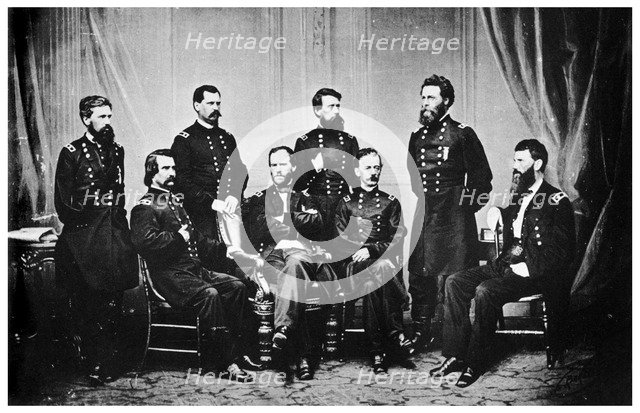 William Tecumseh Sherman and his Generals, American Civil War, 1865 (1955). Artist: Unknown