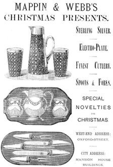 Mappin & Webb's Christmas Presents, 1883. Creator: Unknown.
