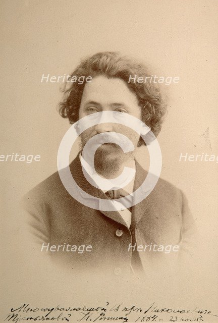 Ilya Repin, Russian artist, 1884. Artist: Unknown