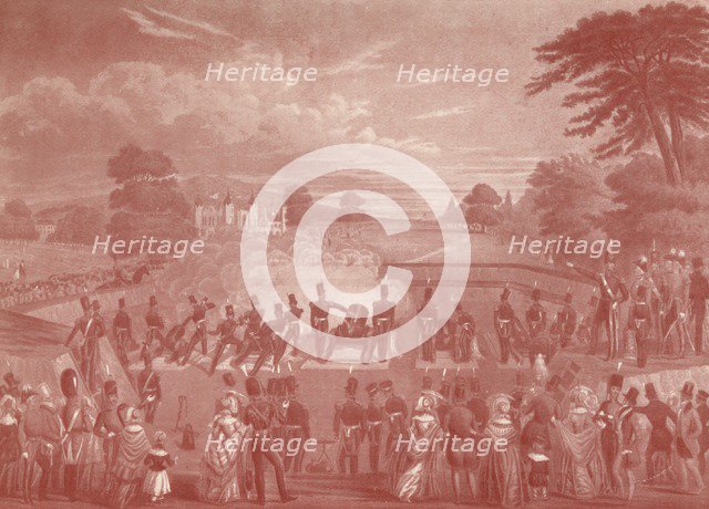 'The Mortar Battery at Woolwich', 1847 (1909). Artist: Charles Hunt.