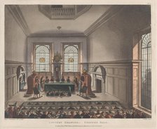 Lottery Drawing, Coopers Hall, February 1, 1809., February 1, 1809. Creator: Joseph Constantine Stadler.