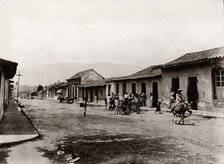 A street scene in a Venezuelan village, 1897. Artist: Unknown