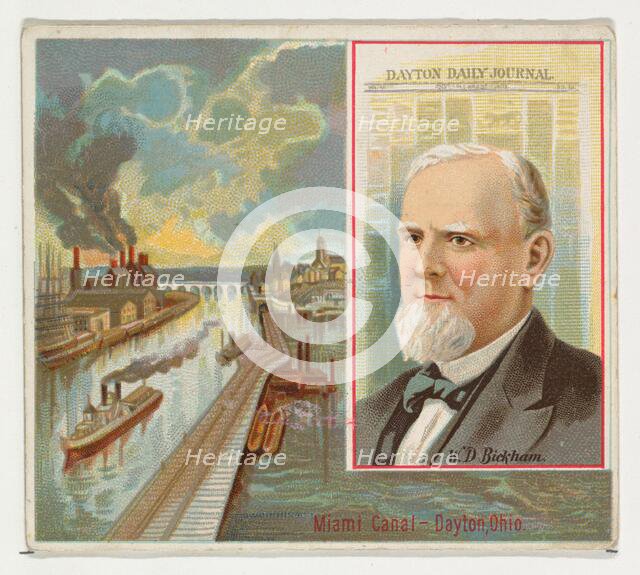 W.D. Bickham, Dayton Daily Journal, from the American Editors series (N35) for Allen & Gin..., 1887. Creator: Allen & Ginter.