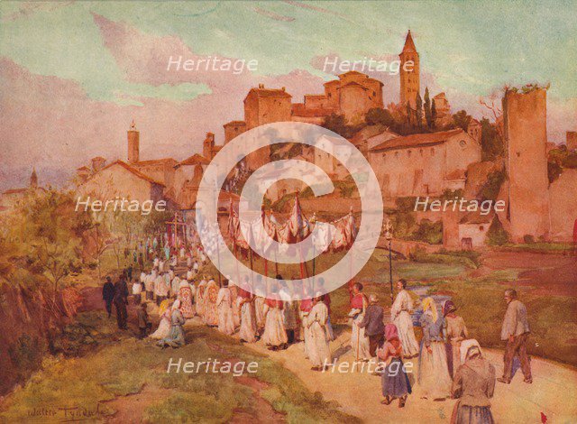 'Corpus Domini at Viterbo', c1900 (1913). Artist: Walter Frederick Roofe Tyndale.