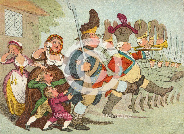 John Bull going to the Wars, c18th century, (1902). Artist: James Gilray