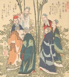 Seven Sages in the Bamboo Grove, 19th century. Creator: Gakutei.