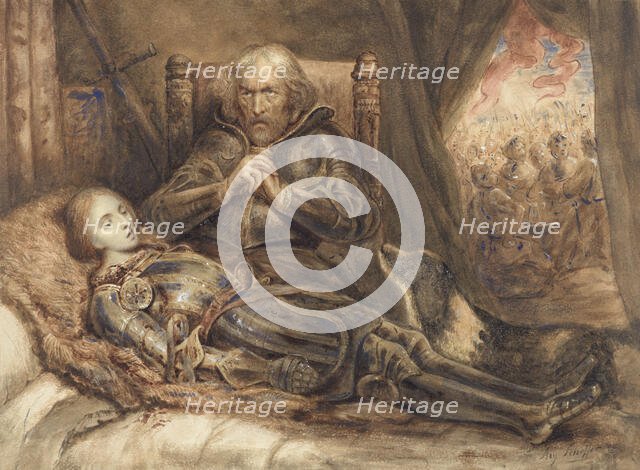 Eberhard von Württenberg mourning his son, 1805-1858. Creator: Ary Scheffer.