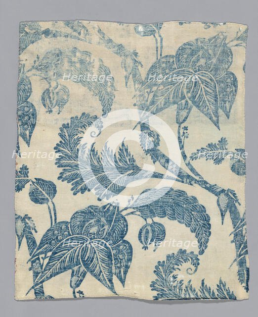 Fragment, United States, 1750/75. Creator: Unknown.