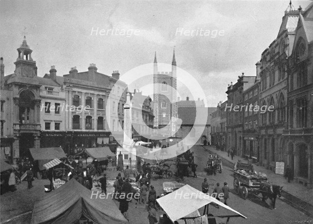 'Market Place, Reading', c1896. Artist: SV White.