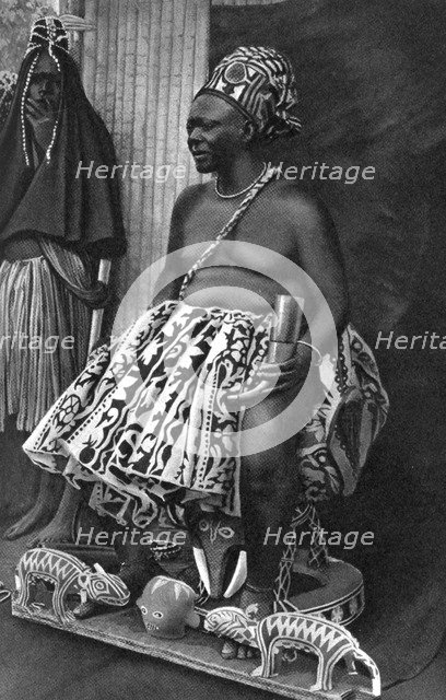 King Basu Fondong of Cameroon, Africa, 1922. Artist: Unknown