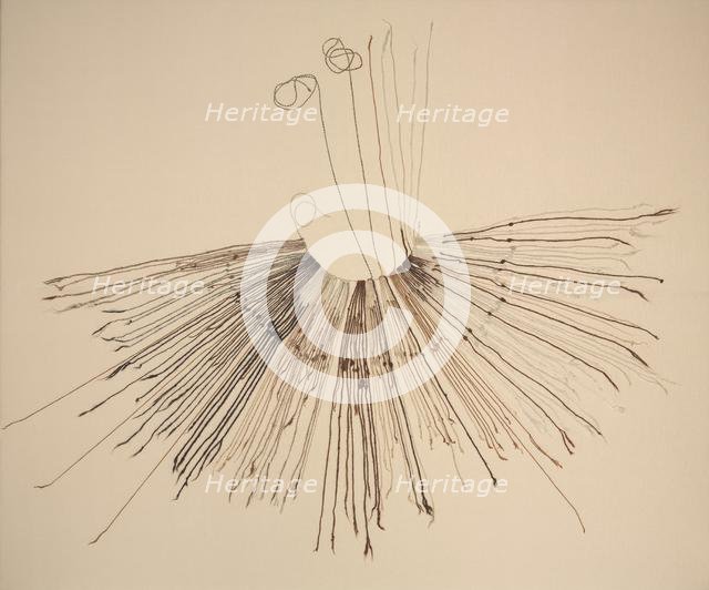 Inka Khipu (Fiber Recording Device), c. 1400-1532. Creator: Unknown.