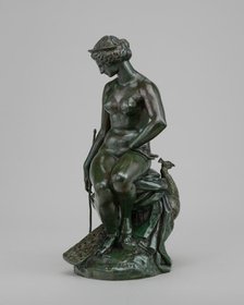 Juno with Her Peacock, model c. 1840, cast after 1855. Creator: Antoine-Louis Barye.