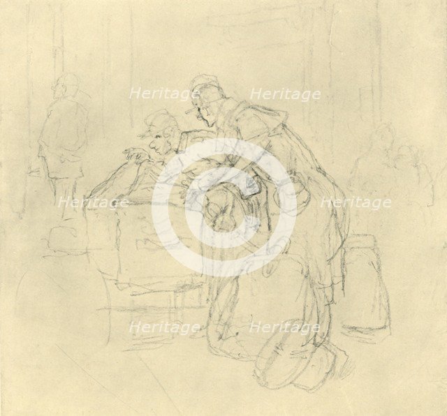 'Zollvisitation II', mid-late 19th century, (c1924). Creator: Carl Spitzweg.