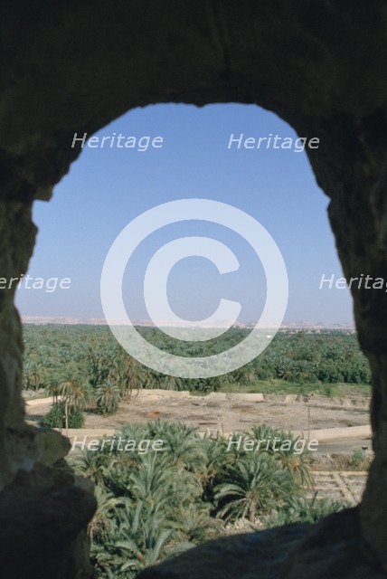 View of Siwa from Aghurmi, Egypt, 1992. 