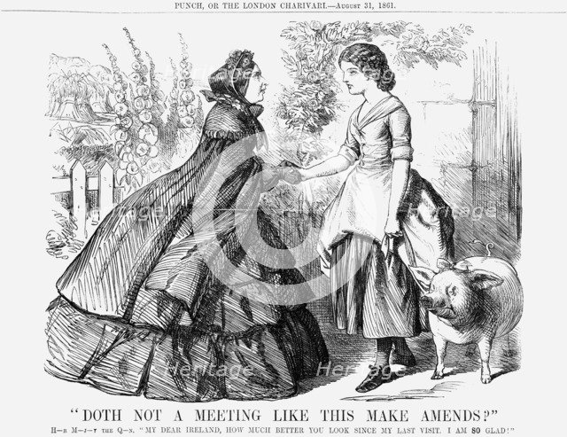 Doth Not a Meeting Like This Make Amends?, 1861. Artist: Unknown