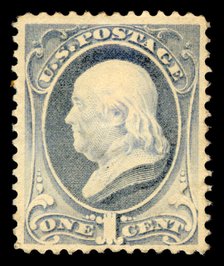 1c Franklin single, 1881. Creator: American Bank Note Company.