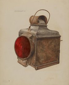Railway Lantern, 1938. Creator: Albert Geuppert.