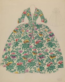 Dress, c. 1936. Creator: Julie C Brush.