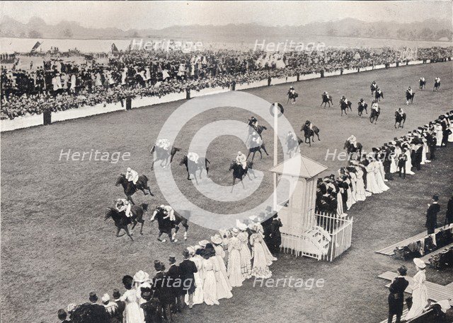 'The Finish for the Royal Hunt Cup', c1903.