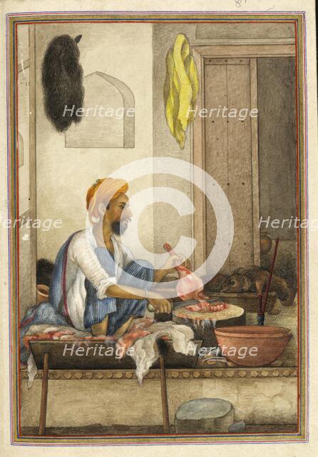 Badhak or Qassab, the caste of butcher, 1825. Creator: Anon.