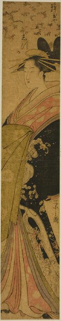 The Courtesan Shizuka of the Shizutamaya, 1790s. Creator: Hosoda Eishi.