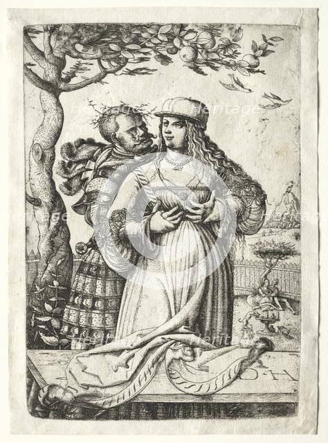 Soldier embracing a woman. Creator: Daniel I Hopfer (German, c. 1470-1536).
