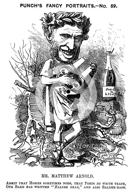 Matthew Arnold (1822-1888), British poet, critic and educationalist, 1881. Artist: Edward Linley Sambourne