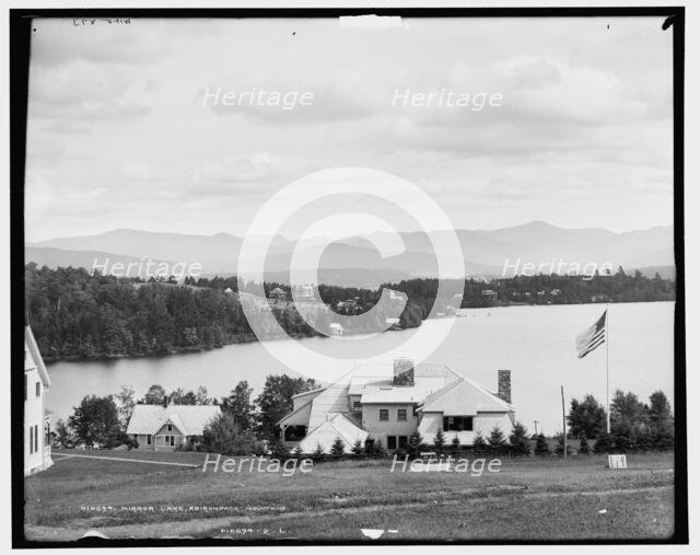 Mirror Lake, Adirondack Mountains, c1902. Creator: William H. Jackson.