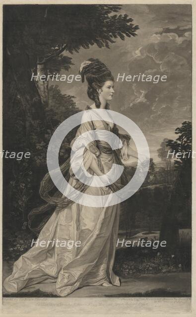 Jane (Fleming), Countess of Harrington, 1780. Creator: Valentine Green.