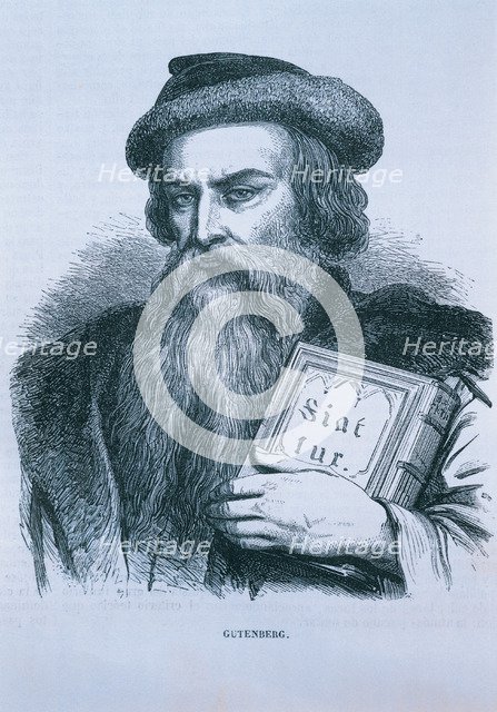 Johannes Gutenberg (1394 -1468), German printer.