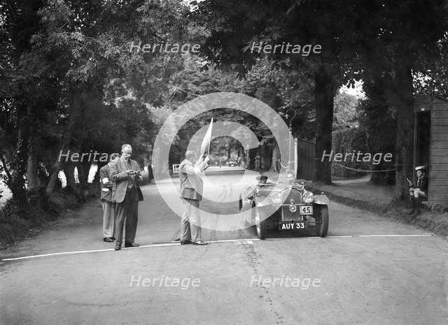 GH Goodall's 1936 Morgan 4/4, winner of a bronze award at the MCC Torquay Rally, July 1937. Artist: Bill Brunell.