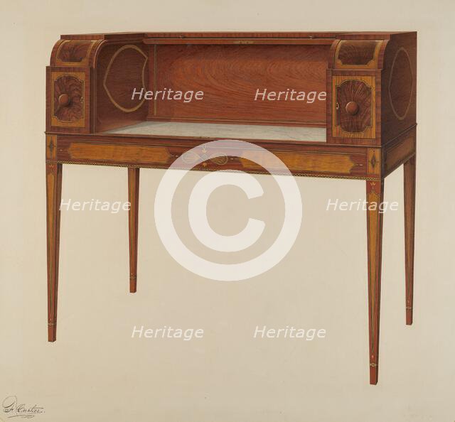 Mixing Table, 1940. Creator: Ferdinand Cartier.