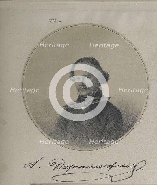 Portrait of the composer Alexander Dargomyschski (1813-1869), 1853. Creator: Timm, Wassili (George Wilhelm) (1820-1895).