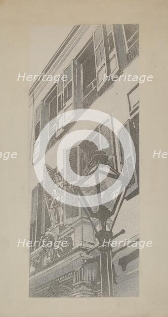 Balcony Railings, c. 1936. Creator: Arelia Arbo.