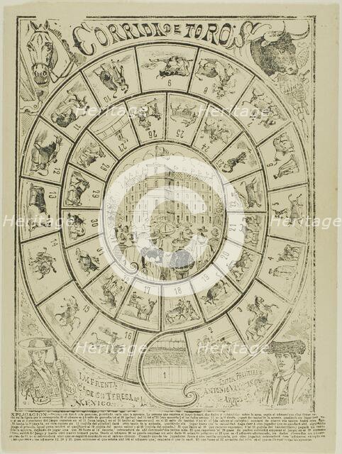 Bullfight Dice-Game, 1898. Creator: José Guadalupe Posada.