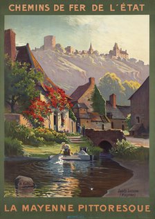 La Mayenne pittoresque. Chemins de fer de l'Etat, c. 1920. Creator: Hallé, Charles (1867-1924).