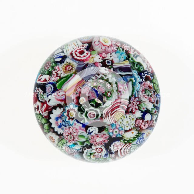 Paperweight, Clichy, 1845/70. Creator: Clichy Glassworks.