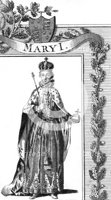 Queen Mary I of England. Artist: Unknown