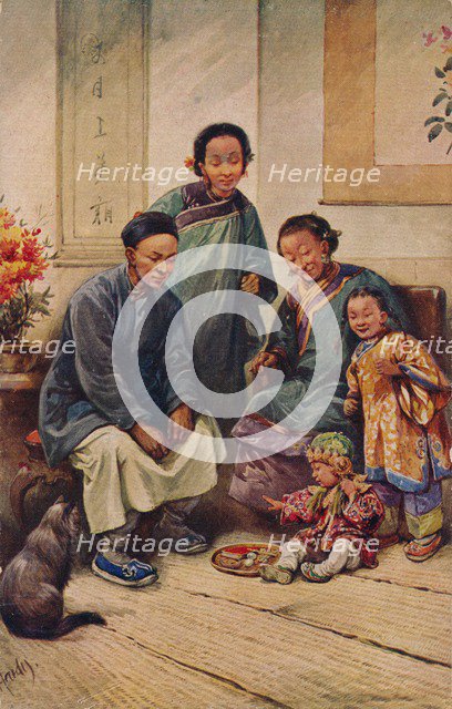 A Baby Boy's Birthday, c1910. Artist: Evelyn Elizabeth Hardy