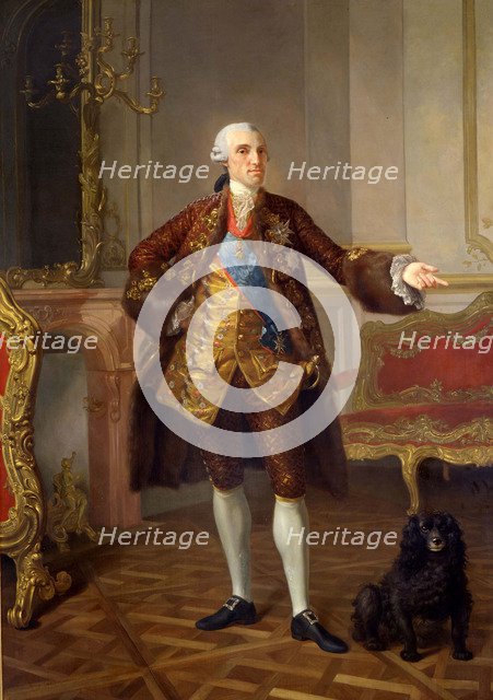 Portrait of Philip I (1720-1765), Duke of Parma, 1765. Artist: Pécheux, Laurent (1729-1821)