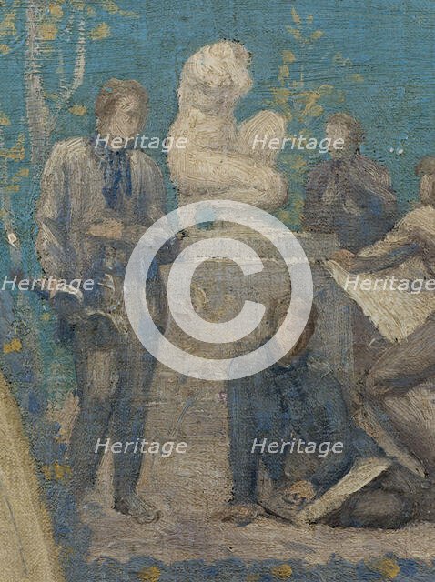 Esquisse pour l'Hôtel de Ville de Paris : Hommage de la Ville de Paris à Victor Hugo, 1894. Creator: Pierre Puvis de Chavannes.