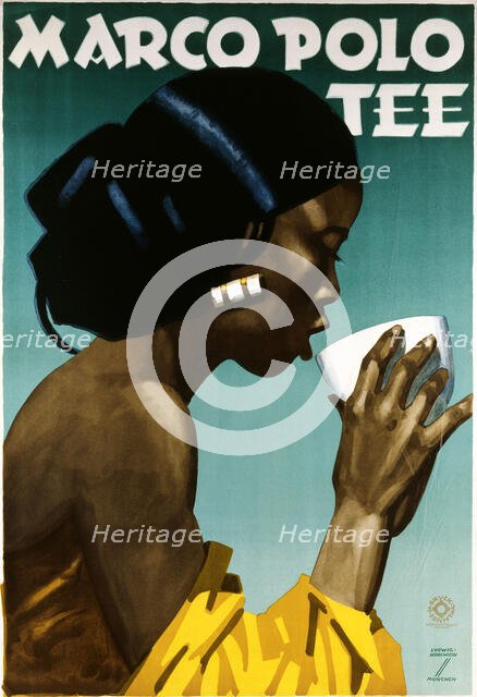 Marco Polo Tea, c. 1930. Creator: Hohlwein, Ludwig (1874-1949).