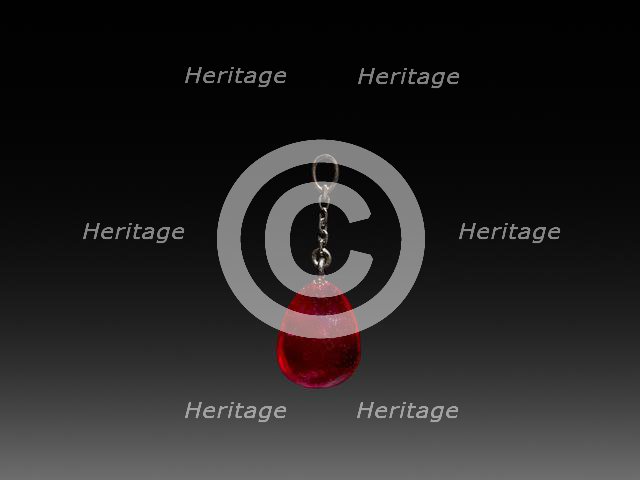 Lapis Lazuli Easter Egg (ruby egg surprise), late 1800s - early 1900s. Creator: Peter Carl Fabergé (Russian, 1846-1920), firm of.