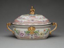 Oval Tureen, Vienna, 1730/35. Creator: Du Paquier Porcelain Manufactory.