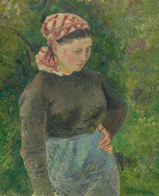 Peasant Woman, 1880. Creator: Camille Pissarro.